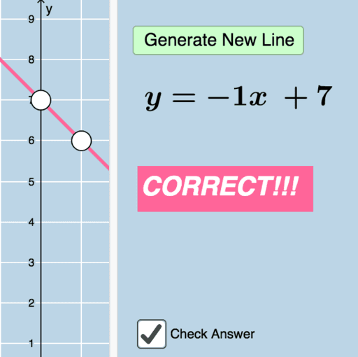 linear equation maker linear equation maker