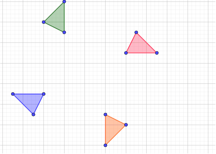 Determine the center of rotation for this sequence of rotations. Press Enter to start activity