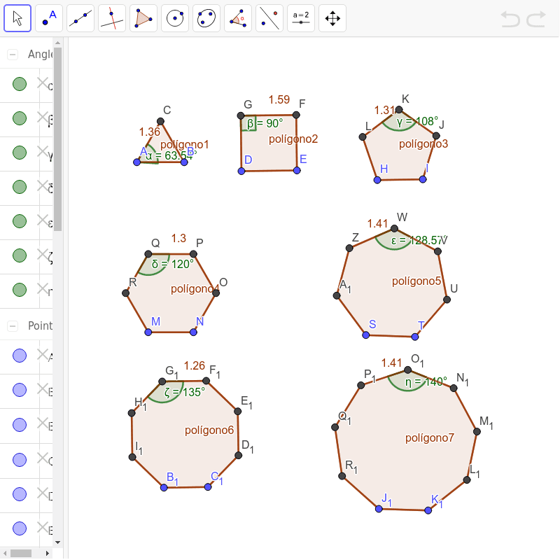 POLÍGONOS  GEOMETRIA PLANA \Prof. Gis/ #01 