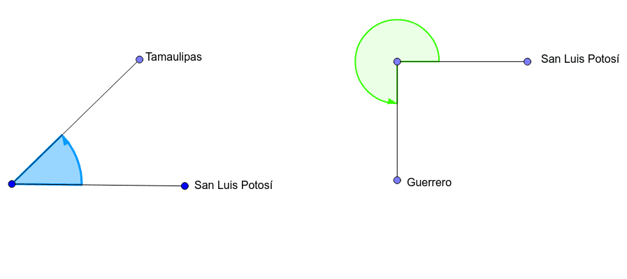 Calculen los ángulos.