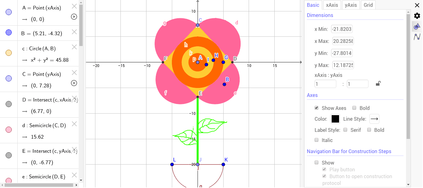 flower GeoGebra