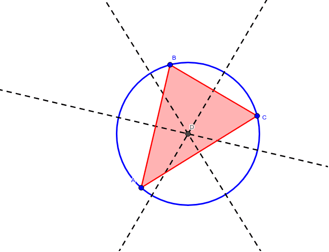 Mediatriz de un triangulo