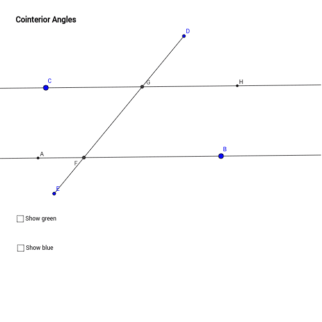 Co Interior Angles Geogebra