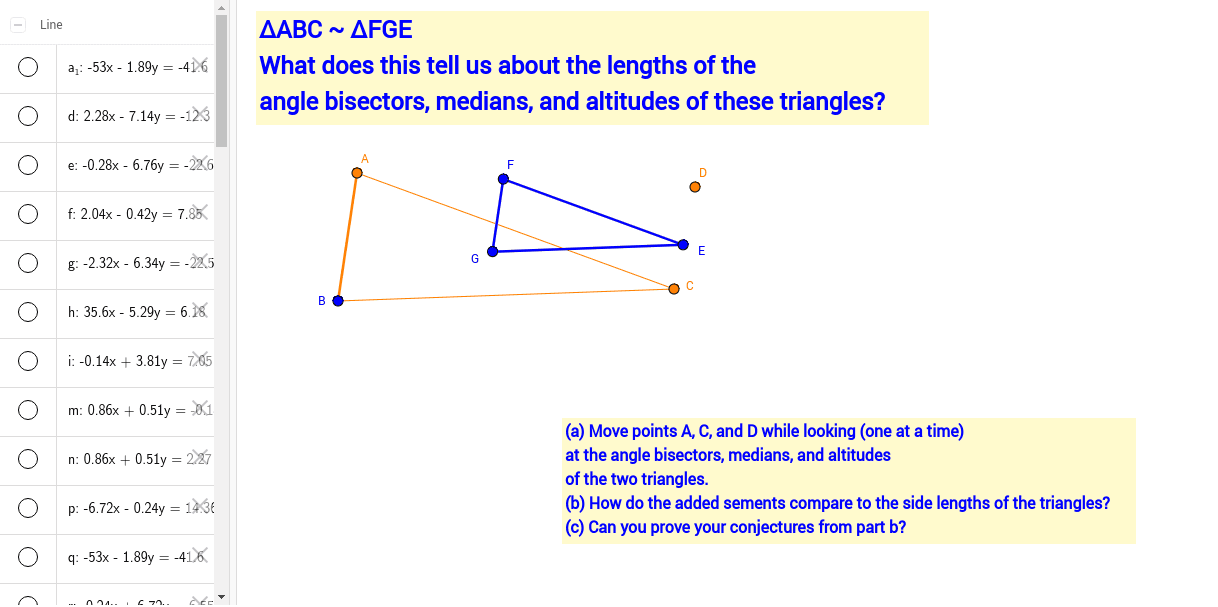 GeoGebra Applet