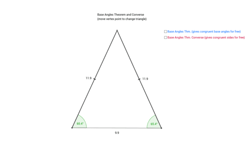 Base Angle Theorem – GeoGebra