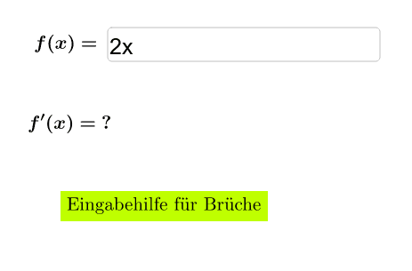 Übung: Ableitungsrechner zur Selbstkontrolle – GeoGebra