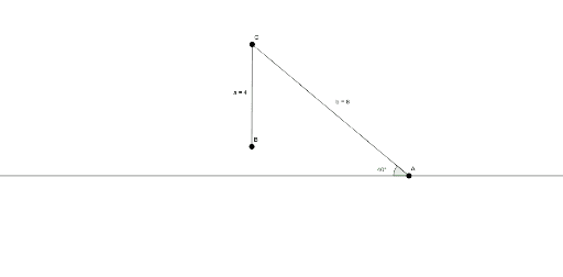 Law of Sines- SSA Ambiguous Case (no solutions) – GeoGebra