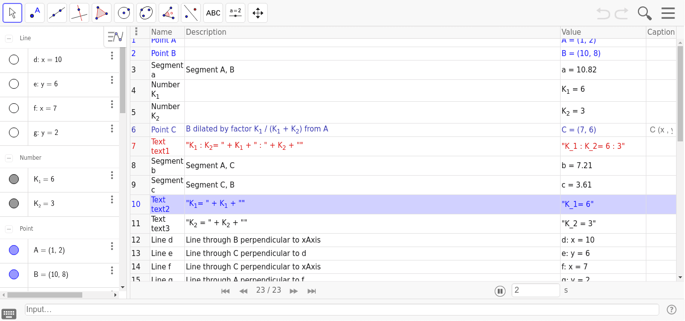 GeoGebra Applet