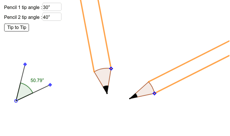 Pencil Angle GeoGebra