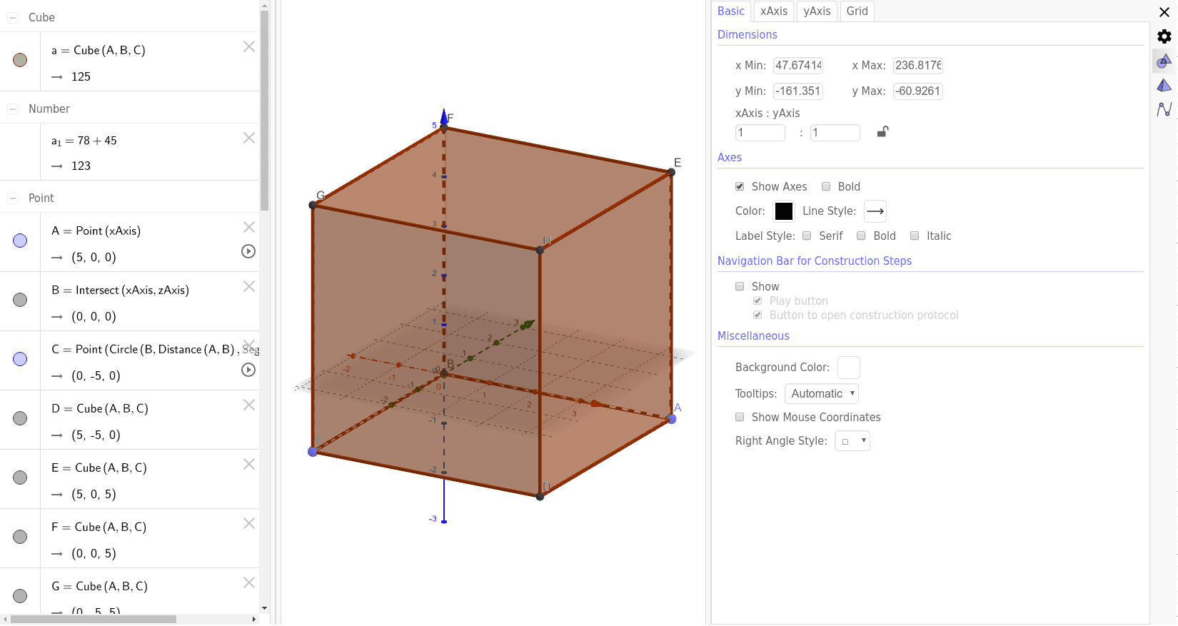 Generador Dalset Comparable cubo tres dimensiones – GeoGebra
