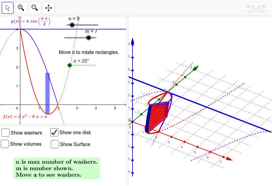 AB2013_5b Volumes washers GeoGebra