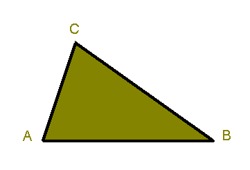 El triángulo ABC