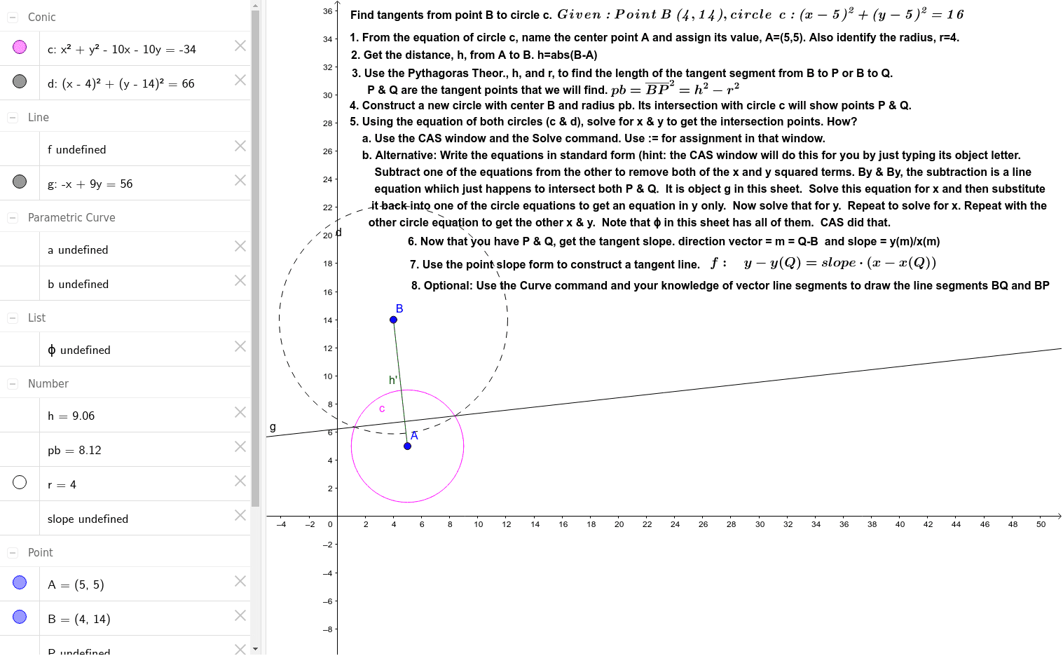 GeoGebra Applet
