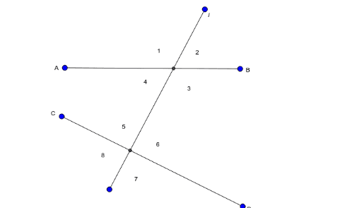 Non Parallel Lines Cut By A Transversal Geogebra