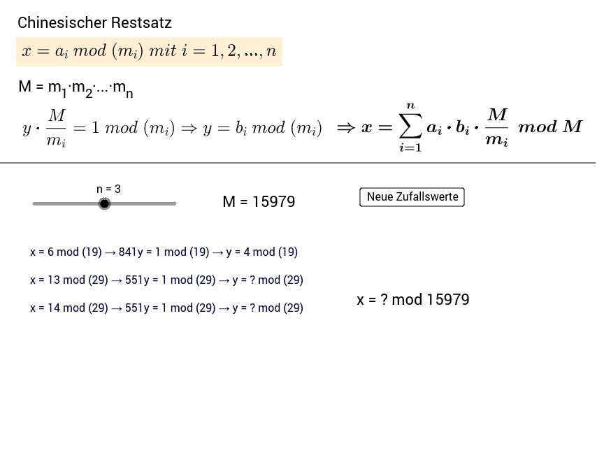 GeoGebra Applet