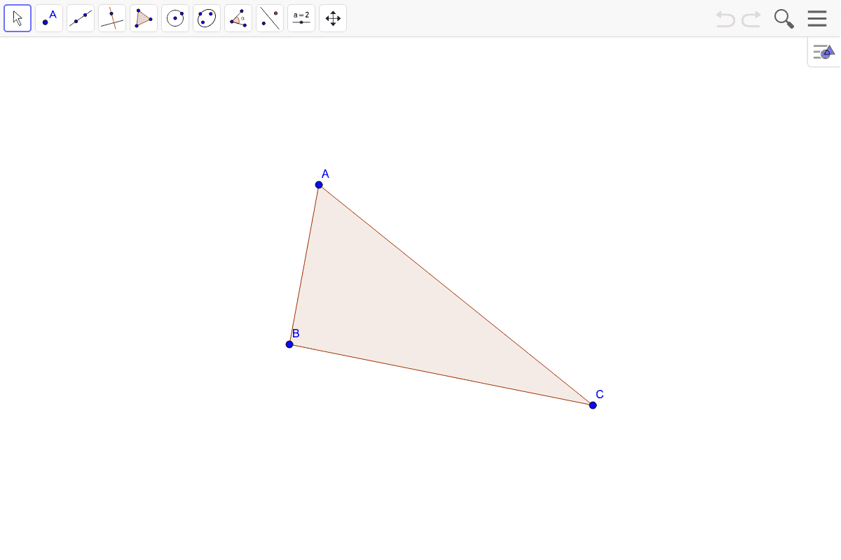 3) Find the centroid of the triangle.
