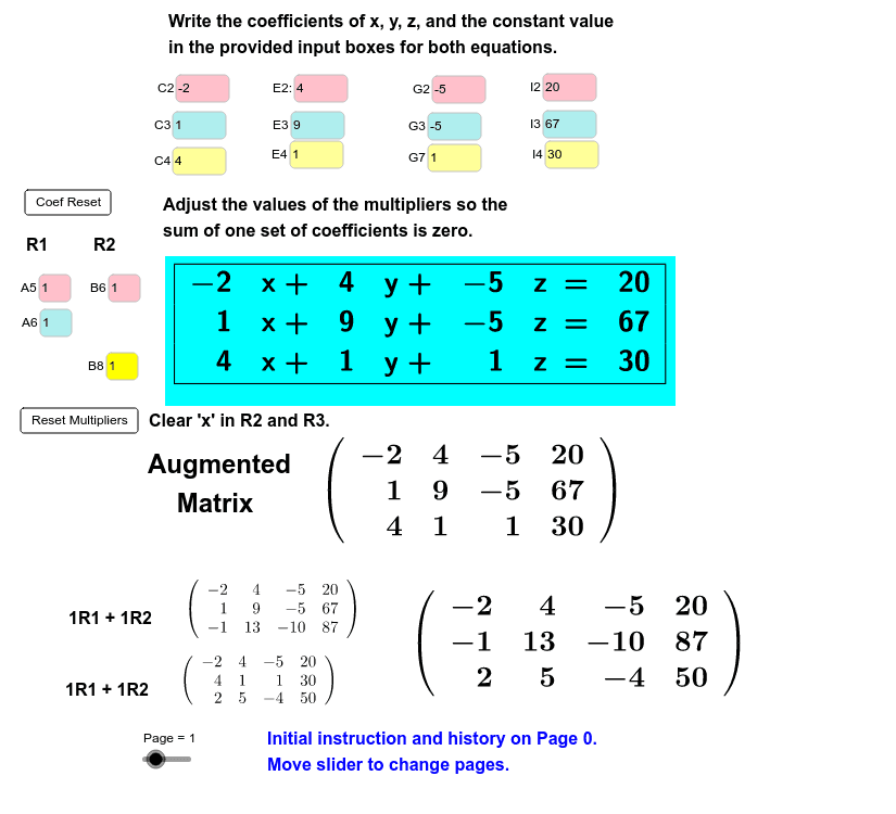 GeoGebra Applet
