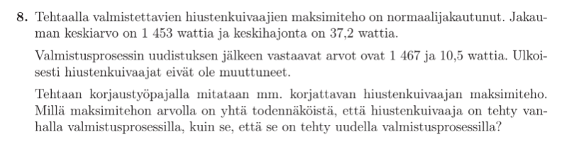 Tehtävä 8