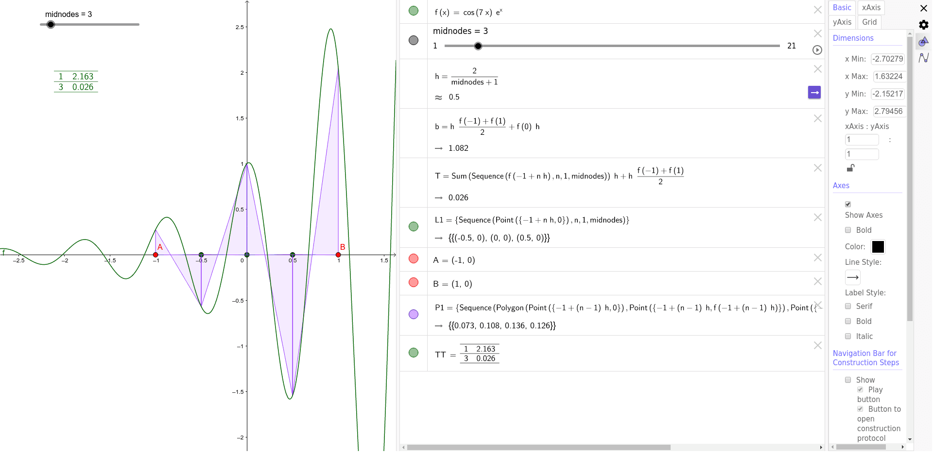 GeoGebra Applet