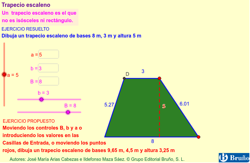 Trapecio escaleno GeoGebra Trapecio escaleno GeoGebra