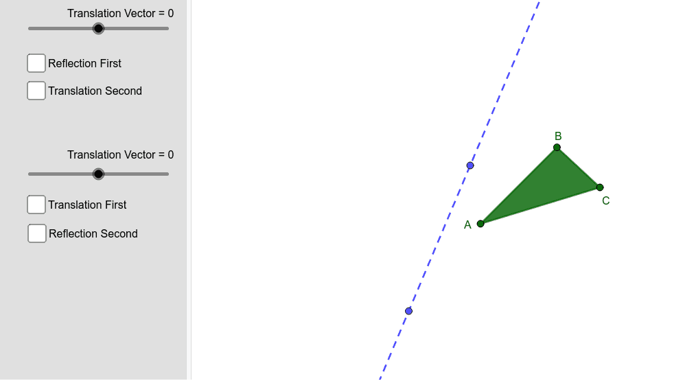 Glide Reflection GeoGebra