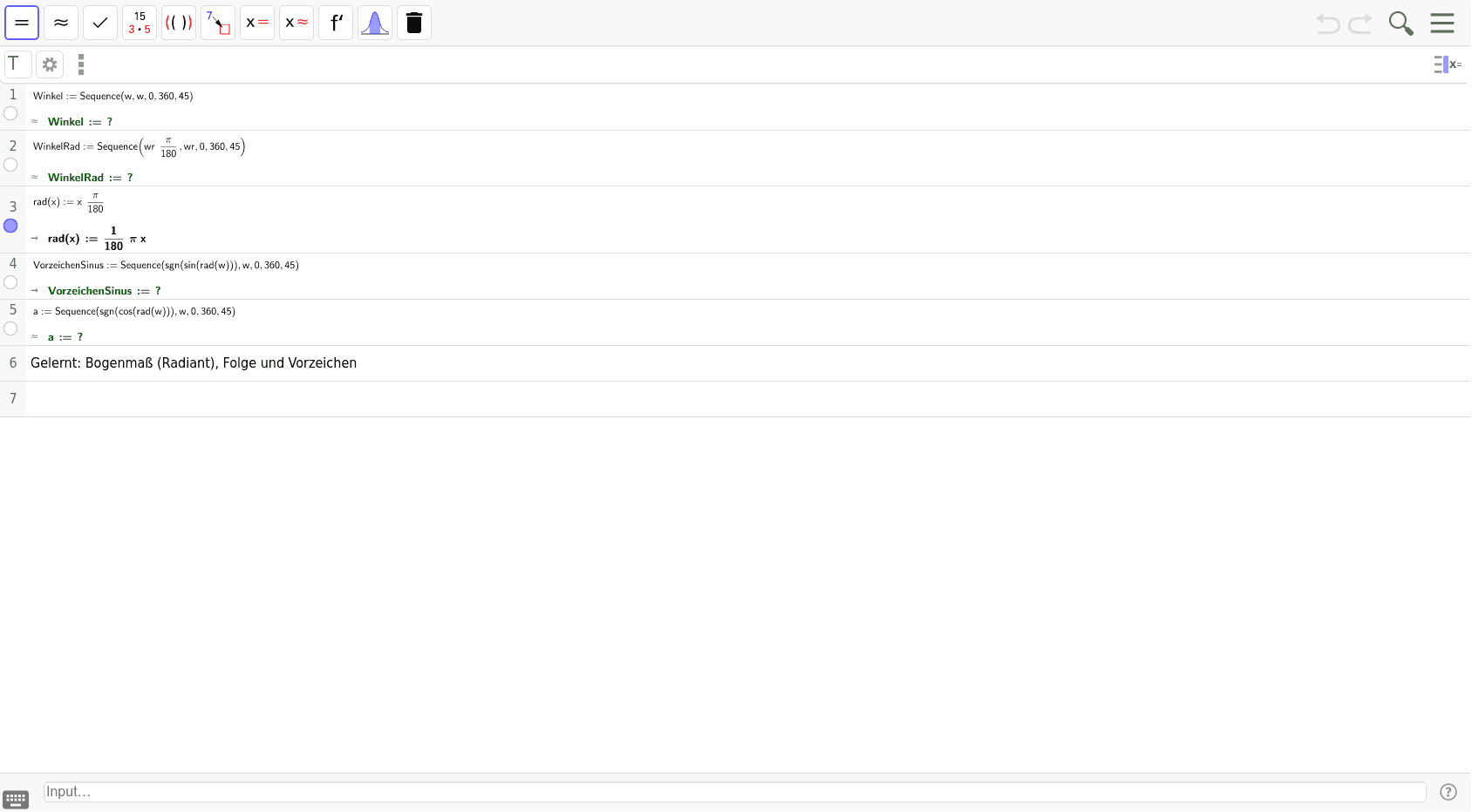 GeoGebra Applet