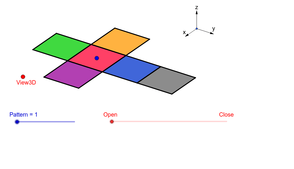 Nets of a Cube GeoGebra