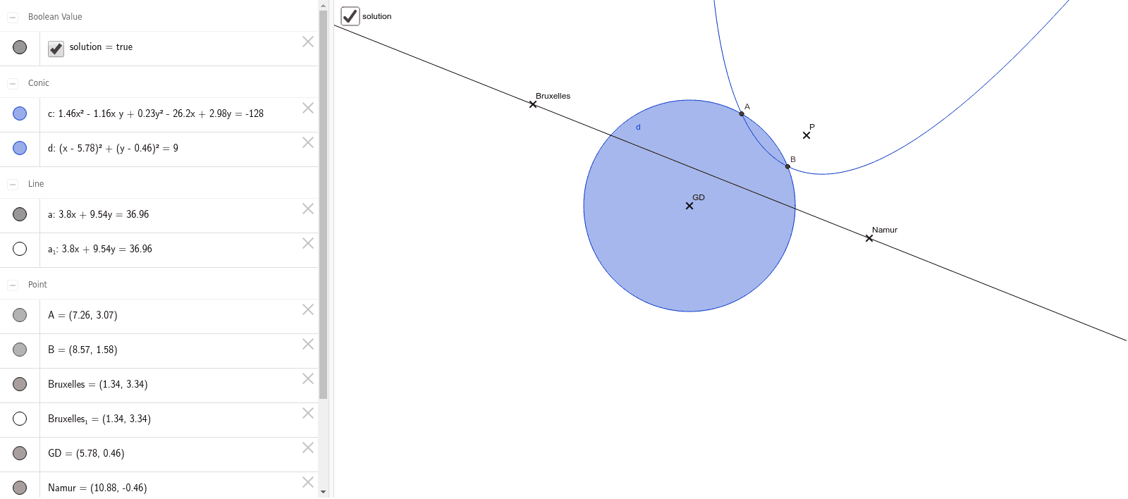 GeoGebra Applet