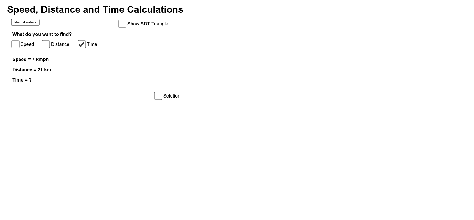 Speed distance on sale and time calculator