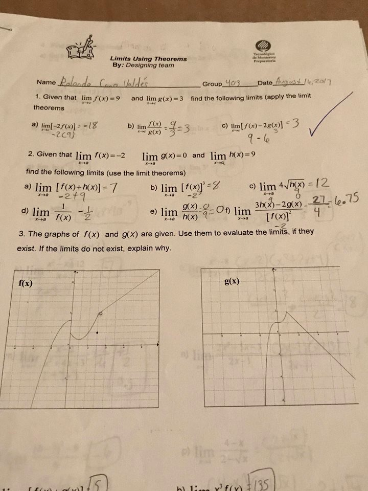 LIMITS USING THEOREMS