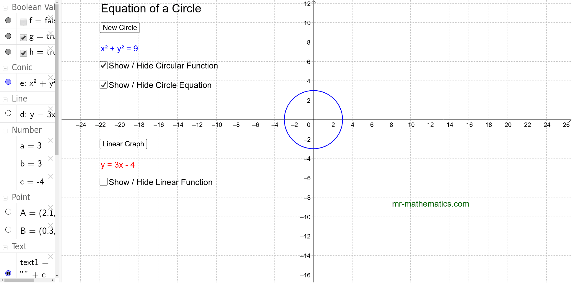 GeoGebra Applet