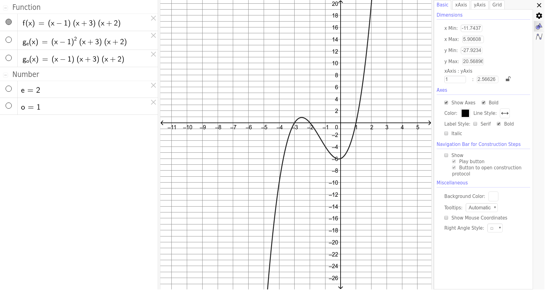 GeoGebra Applet