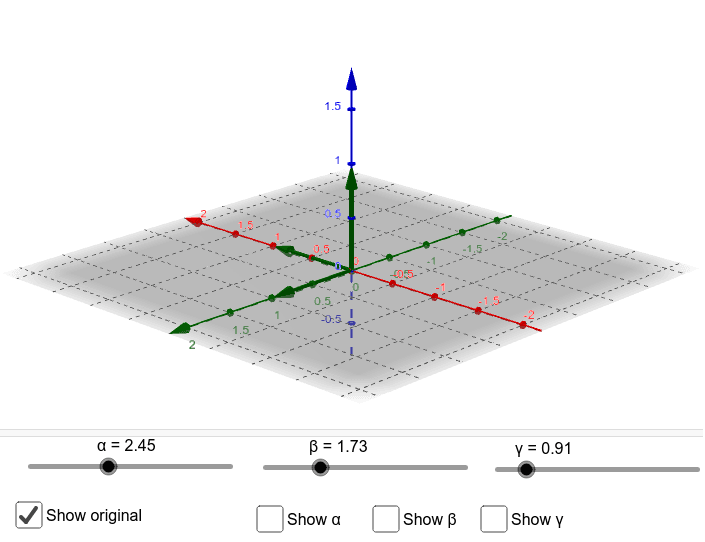 Euler angles – GeoGebra