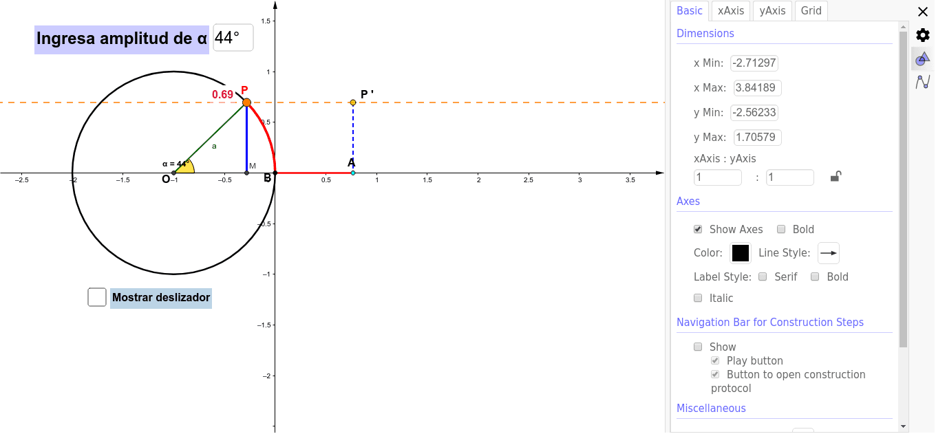 GeoGebra Applet