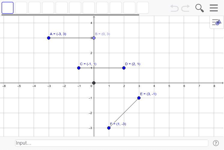 Rotate a segment 2 GeoGebra
