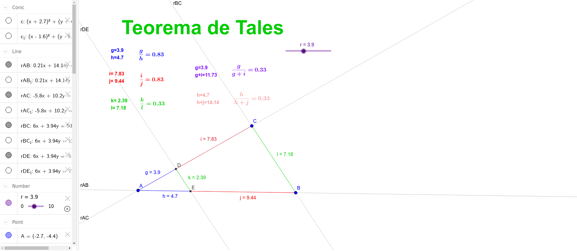 GeoGebra Applet