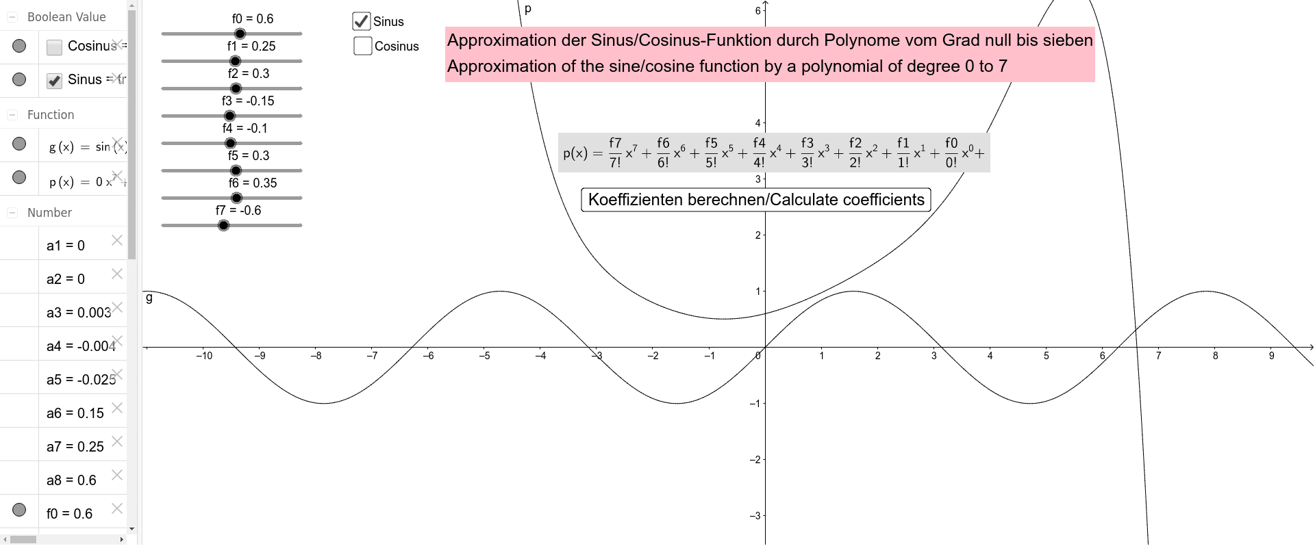 GeoGebra Applet