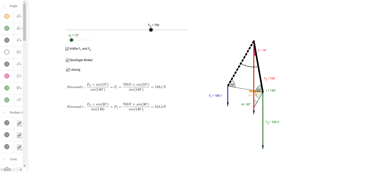 GeoGebra Applet