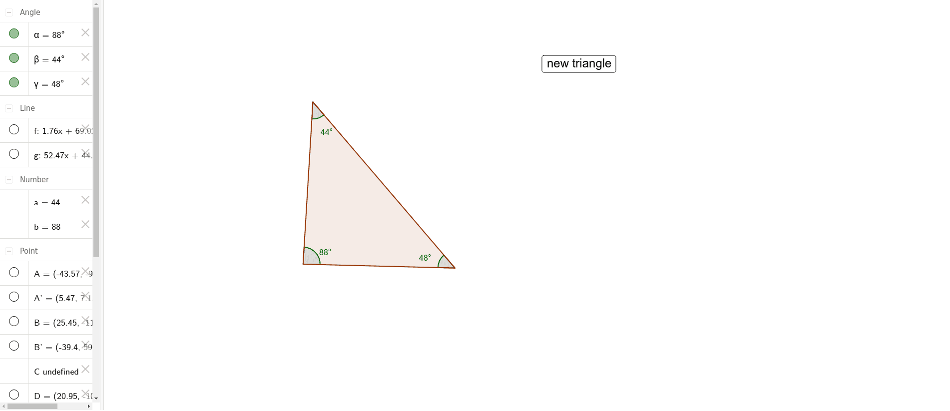 Triangle generator geogebra