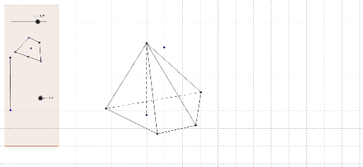 Зображення чотирикутної піраміди – GeoGebra
