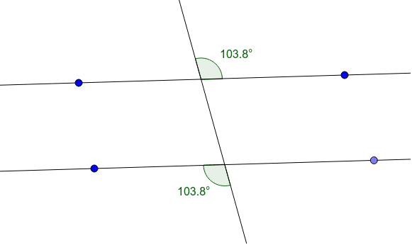 Alternate Exterior Angles Theorem Geogebra