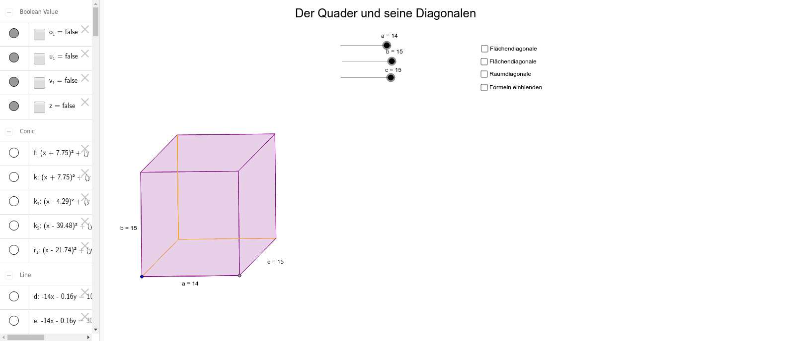 GeoGebra Applet