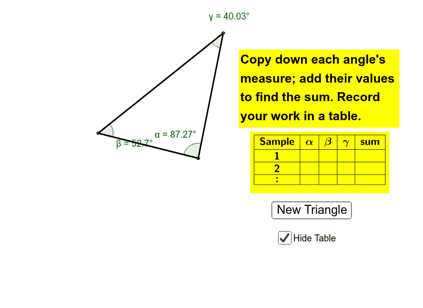 GeoGebra Applet