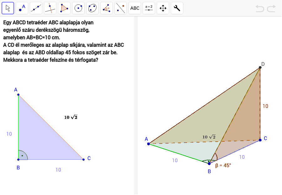 Tetraéder – GeoGebra