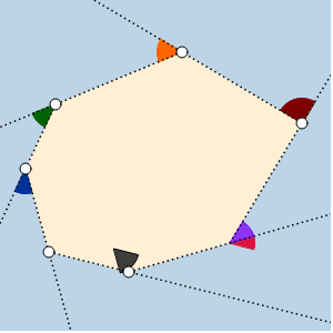 Exterior Angles Heptagon