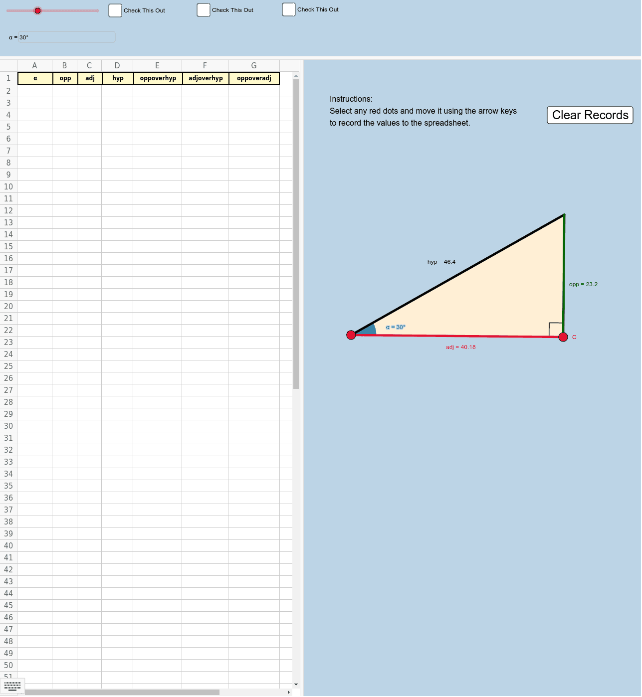 Trigonometric Ratios Geogebra Trigonometric Ratios Geogebra