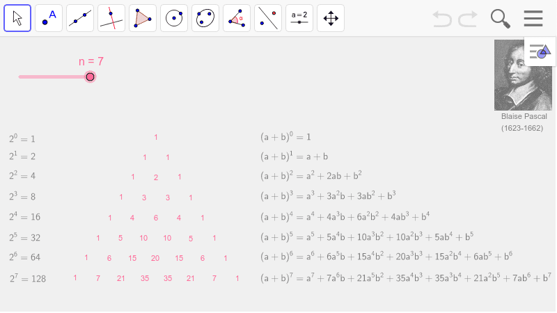 Pascal S Tri Binomial Expansion Geogebra Pascal S Tri Binomial Expansion Geogebra