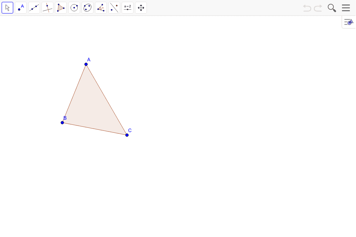 7) Find the orthocenter of the triangle.