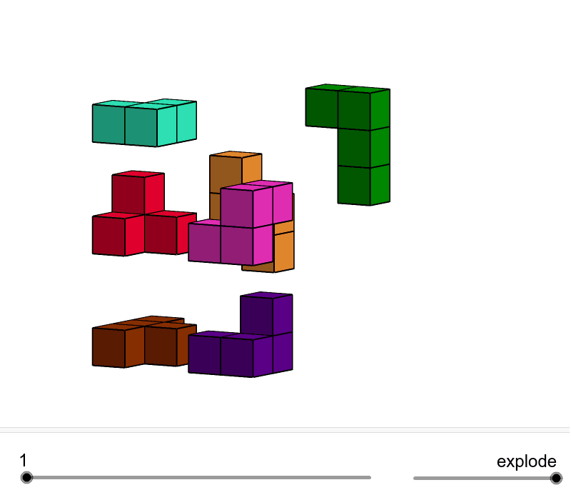 Soma Cube (240 solutions) – GeoGebra