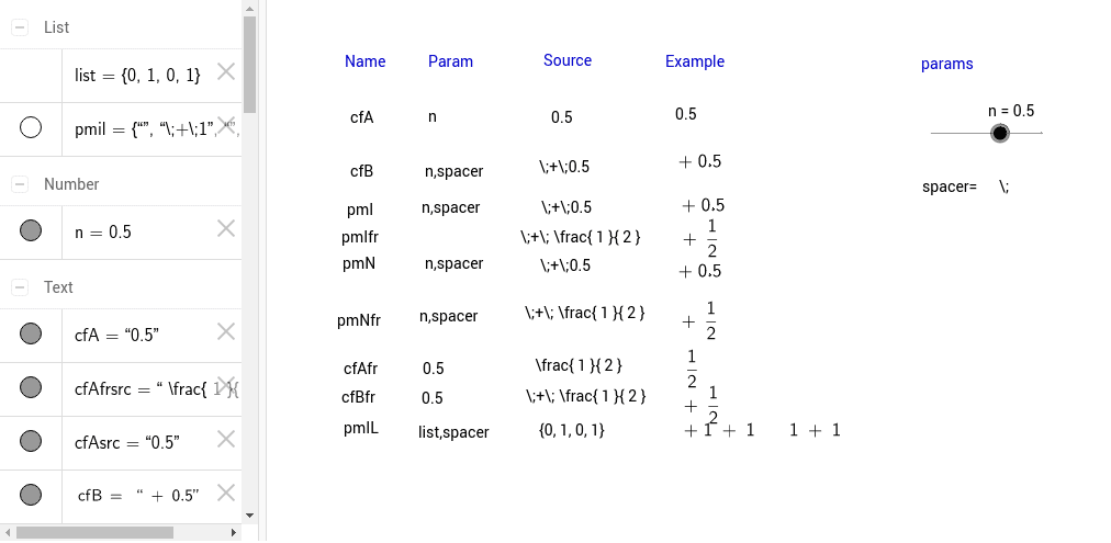 GeoGebra Applet